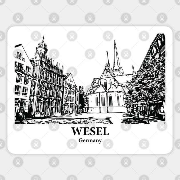Wesel - Germany Magnet by Lakeric